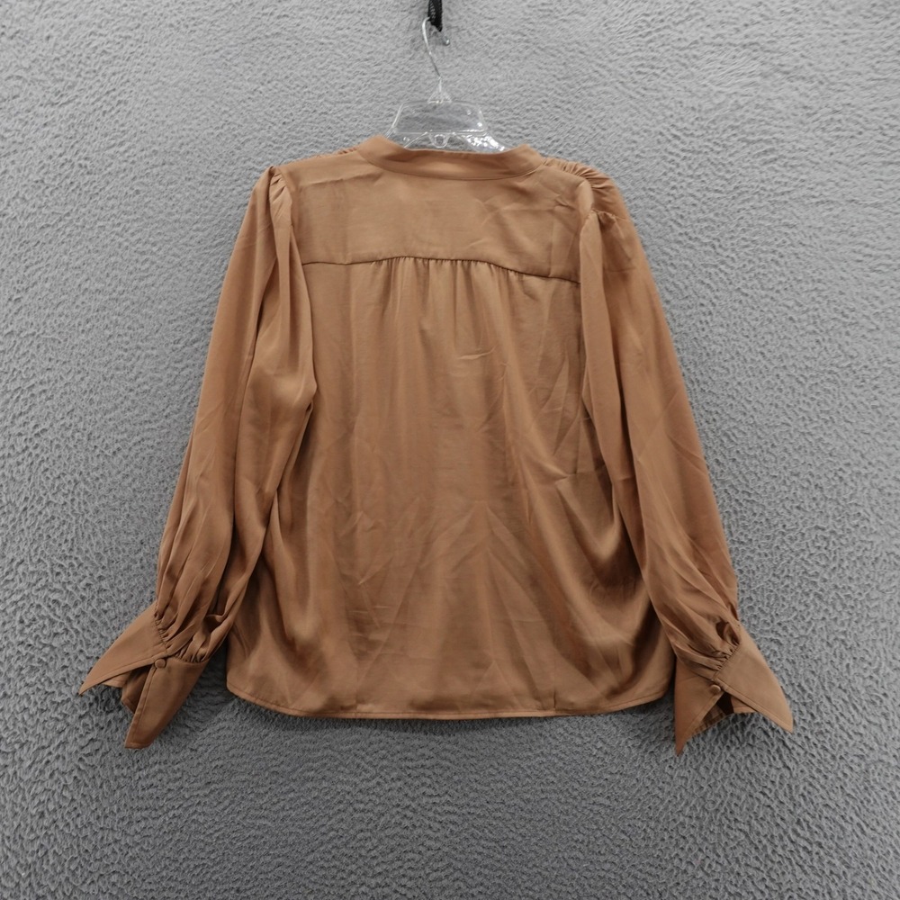 Banana Republic ππHost Pick1/5ππ Volume Sleeve Tan Blouse - Picture 4 of 13